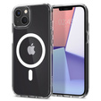 Pouzdro MagSafe Spigen pro iPhone 13 Mini, Ultra Hybrid, bílé + 9H tvrzené sklo