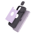 Etui ERBORD MagSafe Cam Slider, fialové + sklo na displej pro iPhone 13 / iPhone 14