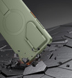 Pouzdro pro Samsung Galaxy S25 Ultra, Suritch Shockproof, pro MagSafe, zelené