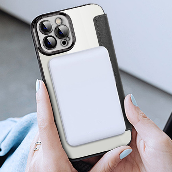 Klopové pouzdro pro iPhone 12 Pro Max, RFID Wallet MagSafe CamShield, černé