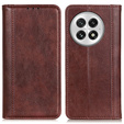Flipové pouzdro pro OnePlus 13, Split Leather, hnědé