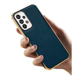 Pouzdro pro Samsung Galaxy A53 5G, Cowhide Leather, zelené
