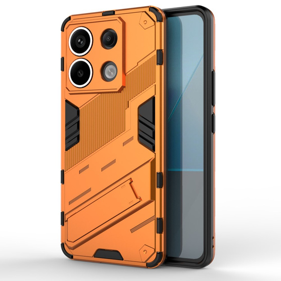 Pouzdro pro Xiaomi Redmi Note 13 Pro 5G, Military kickstand, oranžové