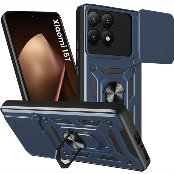 Pancéřové pouzdro CamShield Slide s krytem fotoaparátu a kroužkem pro Xiaomi 15T