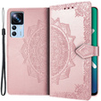 Klopové pouzdro pro Xiaomi 12T / 12T Pro, Mandala, růžové