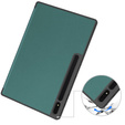 Pouzdro pro Samsung Galaxy Tab S10 Ultra, Smartcase s prostorem pro stylus, zelené