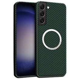 Pouzdro pro Samsung Galaxy S23 Plus, Magsafe Slim Carbon, zelené