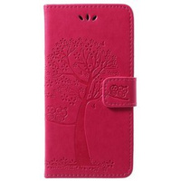 Klopové pouzdro pro Huawei P20 Lite, Wallet tree, růžové