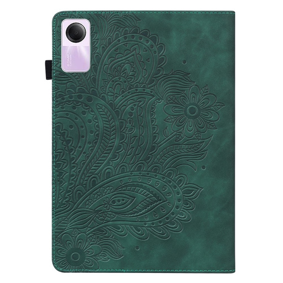 Pouzdro s klopou pro Xiaomi Redmi Pad SE 11", flower, zelené