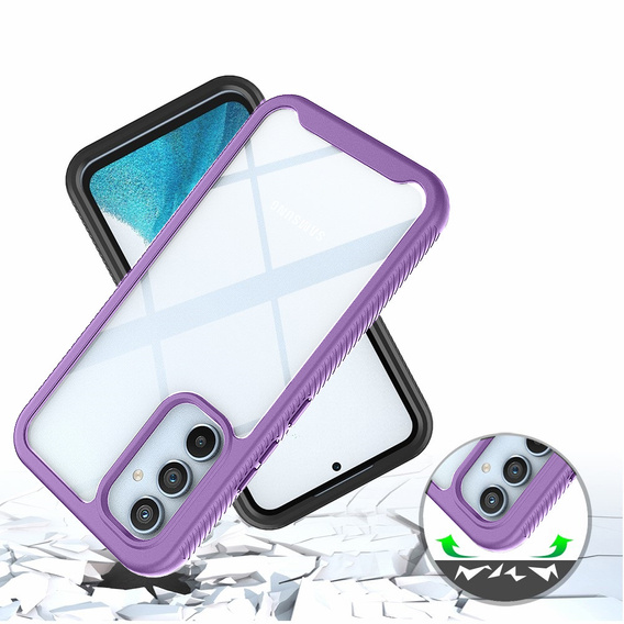 Pouzdro pro Samsung Galaxy A34 5G, Shockproof, s fólií, fialové