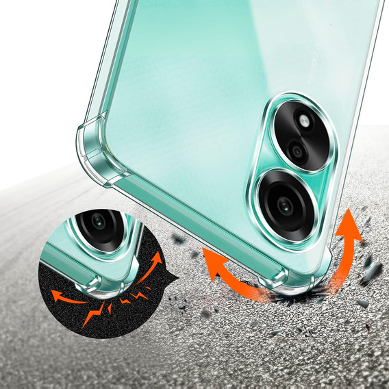 Pouzdro pro Oppo A78 4G, Dropproof, průhledné