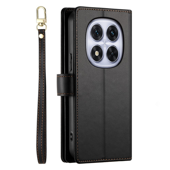 Klopové pouzdro pro Xiaomi Redmi Note 14 Pro 5G / Poco X7 5G, Wallet Zipper Pocket, černé