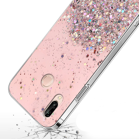 Pouzdro pro Huawei P20 Lite, Glittery, růžové