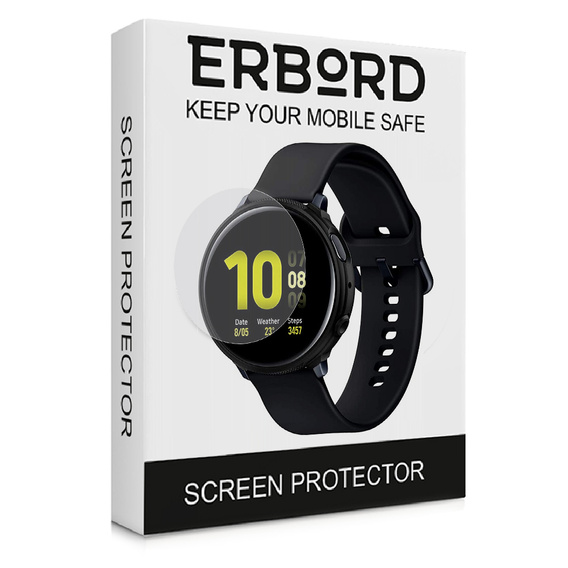 3x ERBORD Hydrogelová fólie pro Samsung Galaxy Watch Active 2 40mm