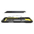Pouzdro Spigen pro iPhone 16 Plus, Rugged Armor MagSafe, černé + tvrzené sklo 9H