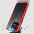 Pouzdro pro iPhone 13 Pro, ERBORD Hybrid Case, červené
