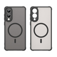 Pouzdro pro Samsung Galaxy S25 Edge, Kickstand Matt Case, pro MagSafe, černé + sklo na displej