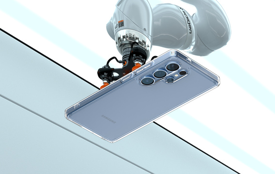 Pouzdro Spigen pro Samsung Galaxy S25 Ultra, Ultra Hybrid, průhledné + 9H tvrzené sklo