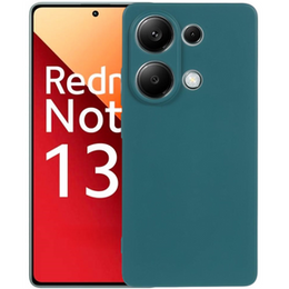 Pouzdro pro Xiaomi Redmi Note 13 Pro 4G / Xiaomi Redmi Note 14S / Xiaomi Poco M6 Pro 4G, Silicone Lite, tmavě zelené