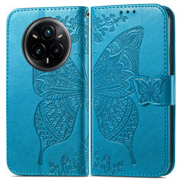 Klopové pouzdro pro Realme 14 Pro 5G, Butterfly, modré