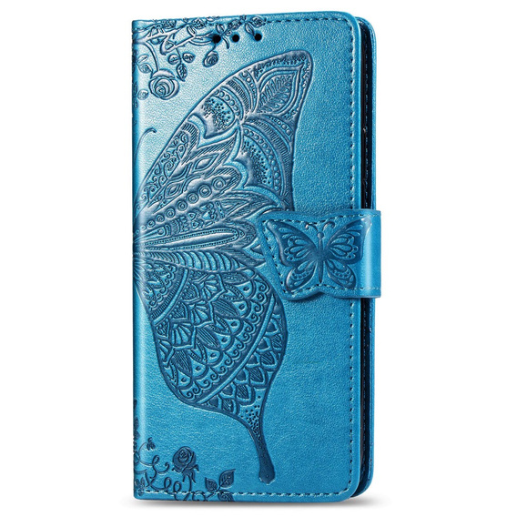 Klopové pouzdro pro Xiaomi Redmi 9A, Butterfly, modré