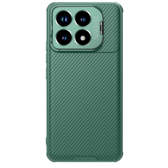 Pouzdro pro Xiaomi Poco F6 Pro, pancéřované Nillkin, CamShield Prop, zelené