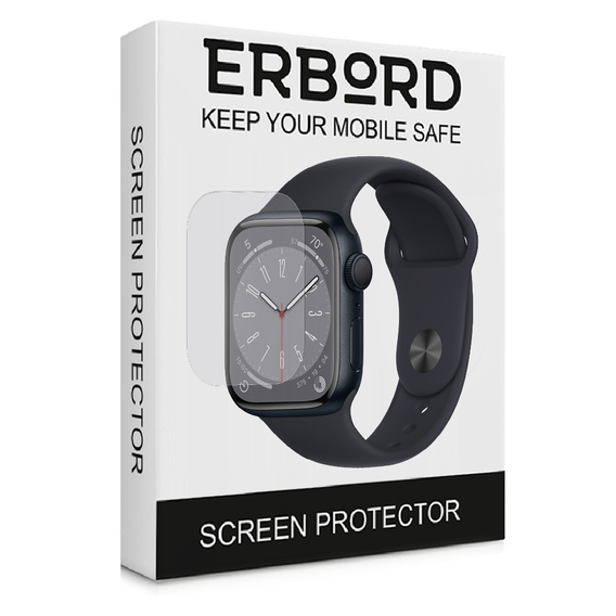 3x ERBORD Hydrogelová fólie pro Apple Watch 7/8 41mm