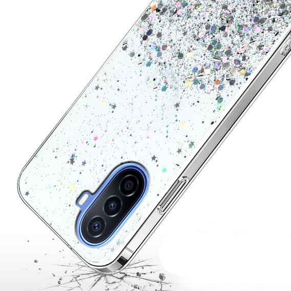 Pouzdro pro Huawei Nova Y70, Glittery, průhledné