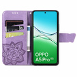 Klopové pouzdro pro Oppo A5 Pro 5G, Butterfly, fialové