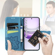 Klopové pouzdro pro Realme 14X / Realme C75, Butterfly, modré