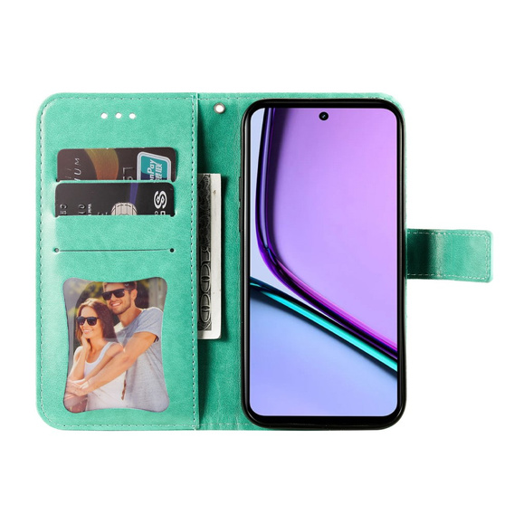Klopové pouzdro pro Realme C67, Mandala, zelené
