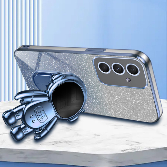 Pouzdro pro Samsung Galaxy A55 5G, Glitter Astronaut, modré
