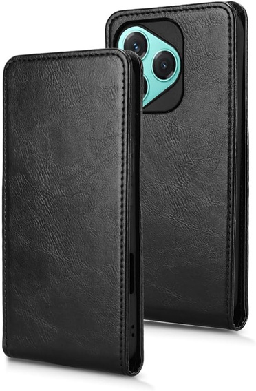 Klopové pouzdro pro Honor 400 Lite, Flip, černé