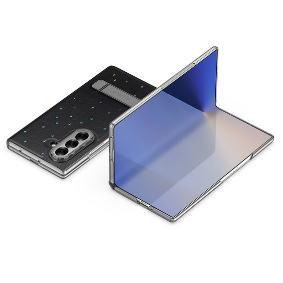 Pouzdro Dux Ducis Stex se stojánkem a tvrzeným sklem pro Samsung Galaxy Z Fold7 5G