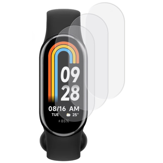 3x ERBORD Hydrogelová fólie pro Xiaomi Smart Band 10 / 9 / 8