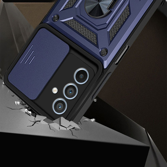 Pouzdro pro Samsung Galaxy A16, CamShield Slide, modré