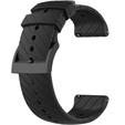 Univerzální silikonový řemínek 22 mm, černý