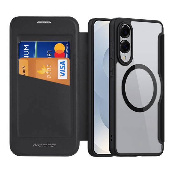 Pouzdro Dux Ducis pro Samsung Galaxy S25 Edge, Skin X Pro, MagSafe, černé