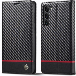 Flipové pouzdro pro Samsung Galaxy S24, Carbon LC.IMEEKE, černé
