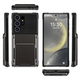 Pouzdro pro Samsung Galaxy S25 Ultra, Card Holder Kickstand, černé