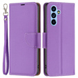Klopové pouzdro pro Samsung Galaxy A54 5G, Wallet Litchi Magnet, fialové