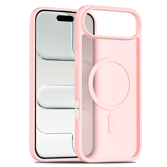 Matné pouzdro pro iPhone Air, pro MagSafe, průsvitné růžové