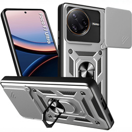 Pouzdro pro Xiaomi Poco F7 Ultra, CamShield Slide, stříbrné