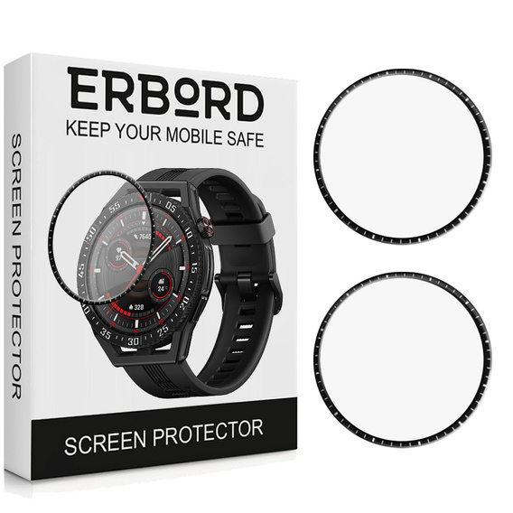 2x hybridní sklo ERBORD pro Huawei Watch GT 3 SE