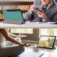 Pouzdro pro Samsung Galaxy Tab S9 Plus, Smartcase s prostorem pro stylus, zelené