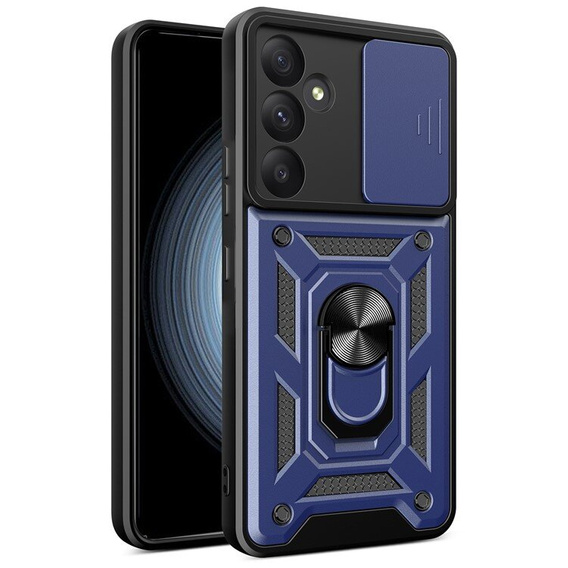 Pouzdro pro Samsung Galaxy A55 5G, CamShield Slide, stříbrné