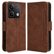 Klopové pouzdro pro Xiaomi Redmi Note 13 5G, Card Slot, hnědé
