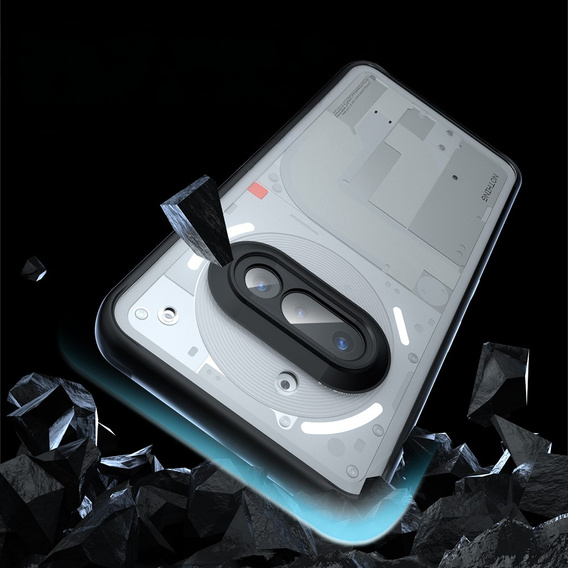Pouzdro pro Nothing Phone 3A, Fusion Hybrid, průhledné