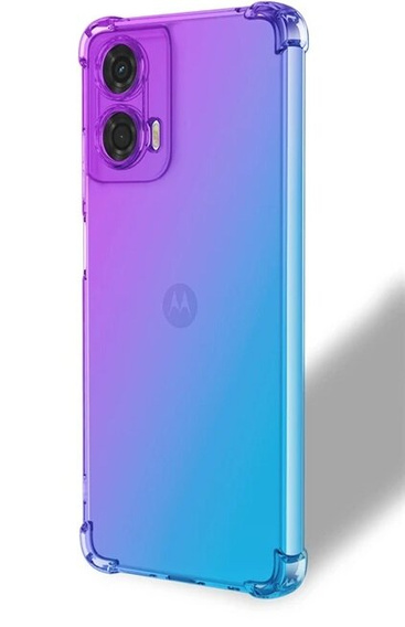 Pouzdro pro Motorola Moto G85, Gradient Dropproof, Fialová / modrá