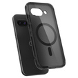 Pouzdro MagSafe Spigen pro Google Pixel 9A, Ultra Hybrid, matný / černý + 9H tvrzené sklo